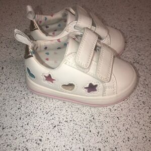 Wonder Nation White and Pink  Sneakers